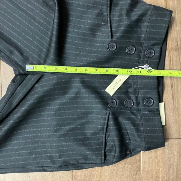 Max Studio London Women’s Size Small Black Pinstripe Wide Leg Sailor Pants NWT! - Picture 10 of 12